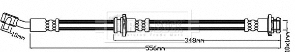 Flexible de frein BORG & BECK BBH8079