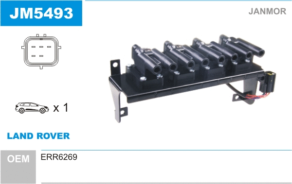 Bobine d'allumage JANMOR JM5493