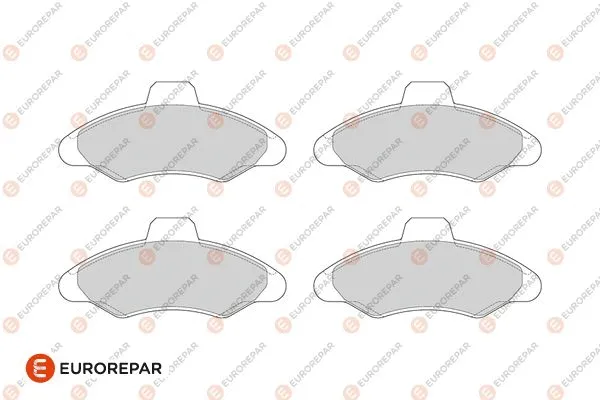 Kit de plaquettes de frein, frein à disque EUROREPAR 1686279080