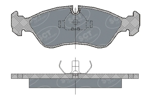 Kit de plaquettes de frein, frein à disque SCT - MANNOL SP 122 PR