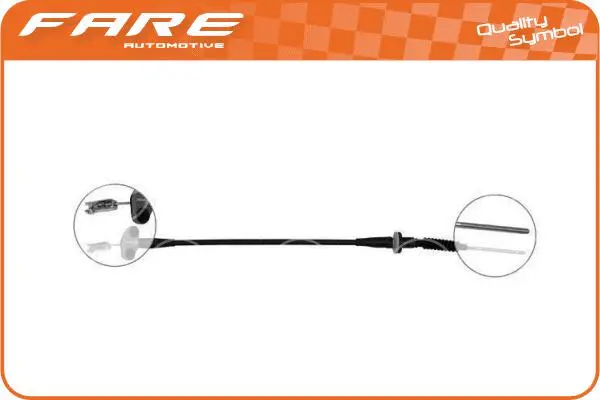 Tirette à câble, commande d'embrayage FARE-CO 24299