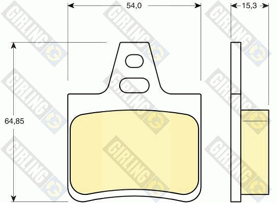 Kit de plaquettes de frein, frein à disque GIRLING 6112479