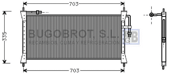 Condenseur, climatisation BUGOBROT 62-JR5011