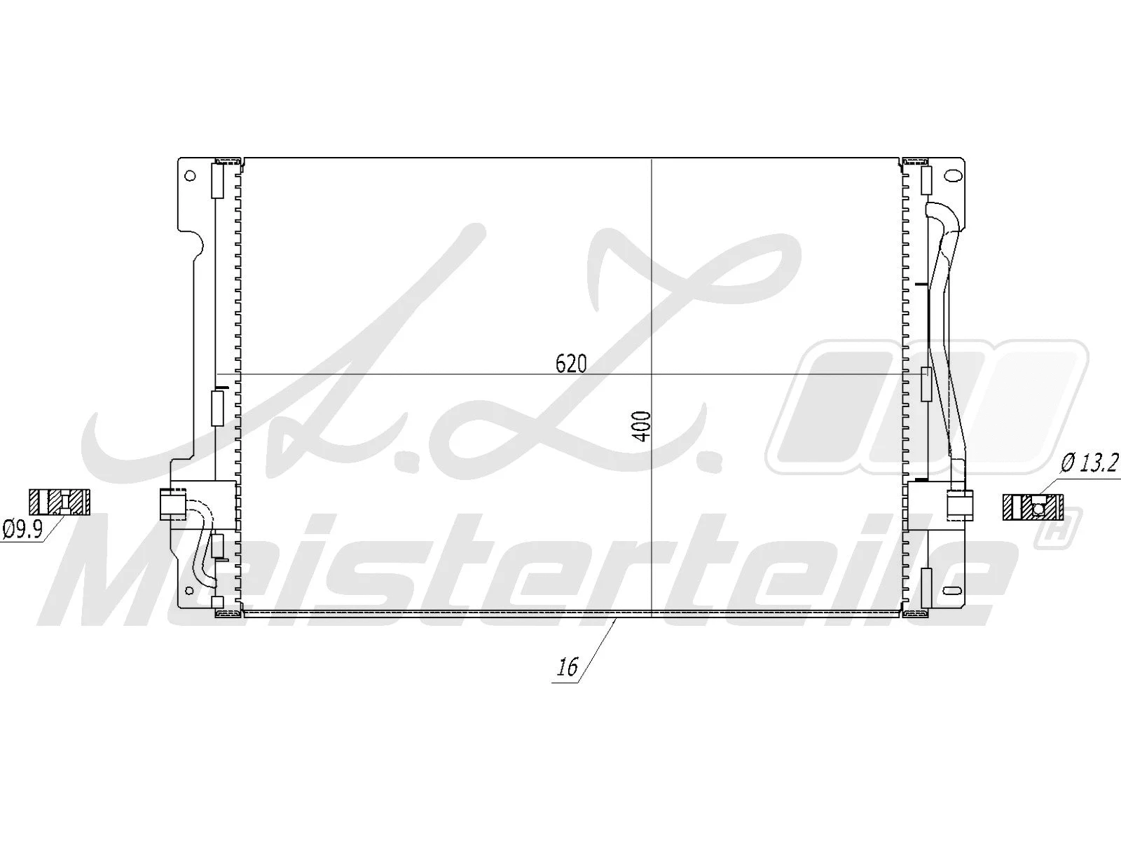 Condenseur, climatisation A.Z. Meisterteile AZMT-45-030-1269