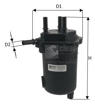 Filtre à carburant CLEAN FILTERS MGC1682