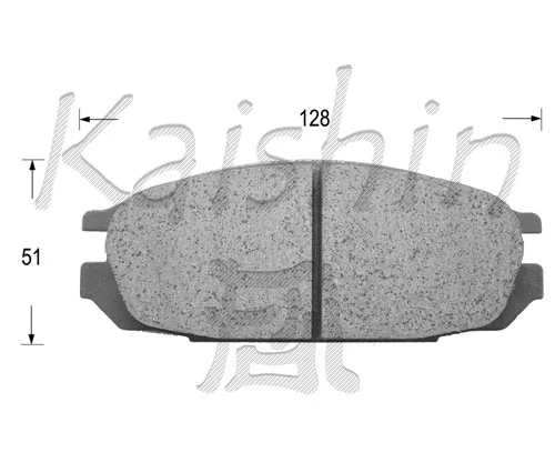 Kit de plaquettes de frein, frein à disque KAISHIN FK1095