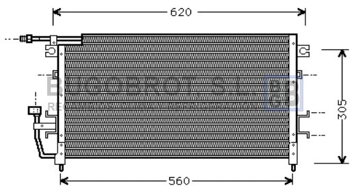 Condenseur, climatisation BUGOBROT 62-MT5096