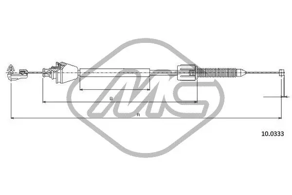 Câble d'accélération Metalcaucho 83190