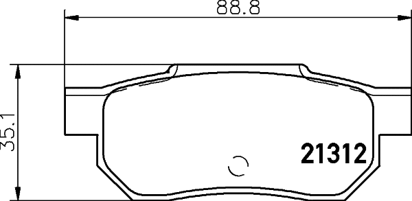 Kit de plaquettes de frein, frein à disque MINTEX MDB1360