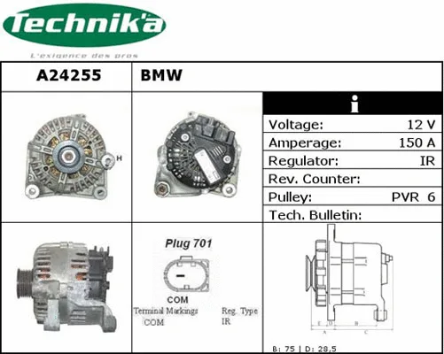 Alternateur Technika A24255