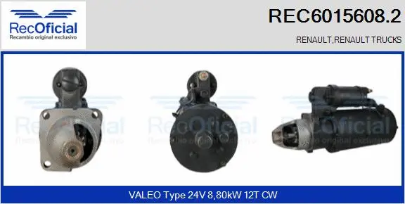Démarreur RECOFICIAL REC6015608.2