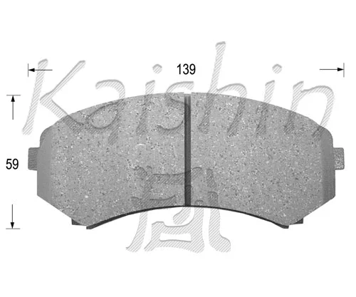 Kit de plaquettes de frein, frein à disque KAISHIN FK6085