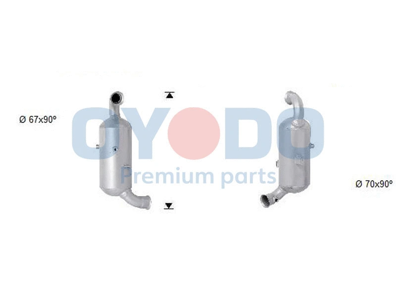 Filtre à particules / à suie, échappement Oyodo 20N0007-OYO