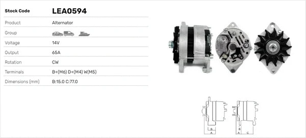 Alternateur LUSA LEA0594