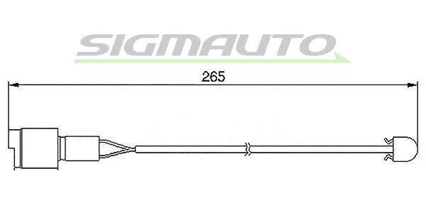 Contact d'avertissement, usure des plaquettes de frein SIGMAUTO WI0502