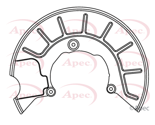 Déflecteur, disque de frein APEC ASG1050