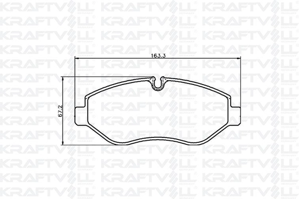 Kit de plaquettes de frein, frein à disque KRAFTVOLL GERMANY 07010048