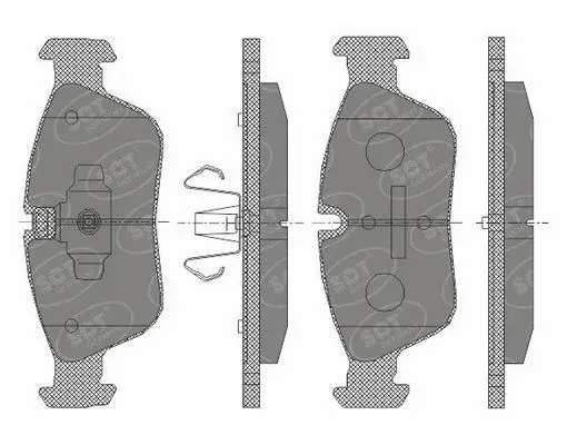Kit de plaquettes de frein, frein à disque SCT - MANNOL SP 433 PR