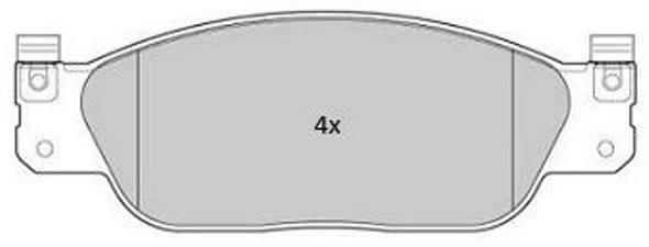 Kit de plaquettes de frein, frein à disque FREMAX FBP-1790