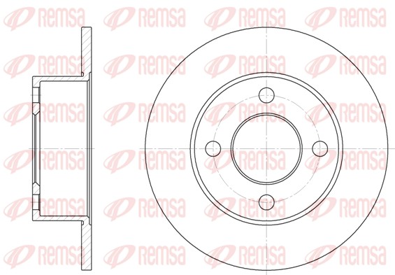 Disque de frein REMSA 6122.00