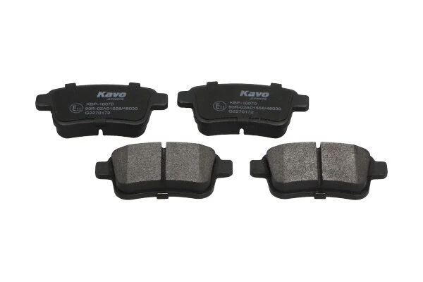 Kit de plaquettes de frein, frein à disque KAVO PARTS KBP-10070