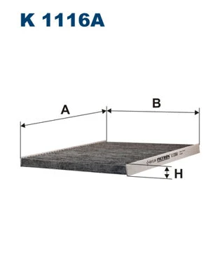 Filtre, air de l'habitacle FILTRON K 1116A