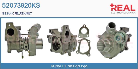 Turbocompresseur, suralimentation REAL 52073920KS