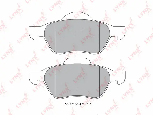 Kit de plaquettes de frein, frein à disque LYNXAUTO BD-6311