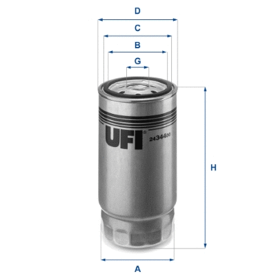 Filtre à carburant UFI 24.344.00
