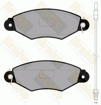 Kit de plaquettes de frein, frein à disque Brake ENGINEERING PA1822