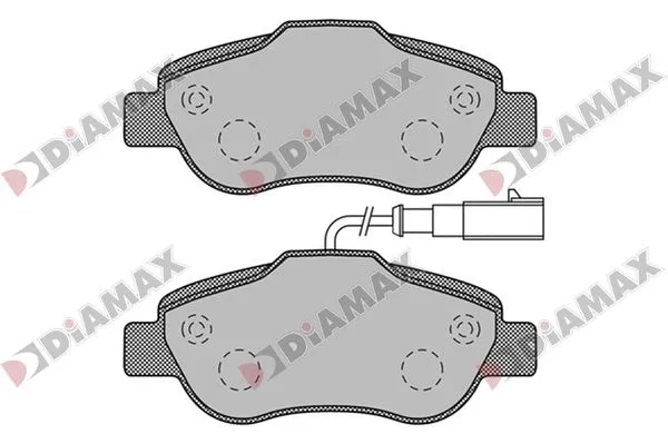 Kit de plaquettes de frein, frein à disque DIAMAX N09834