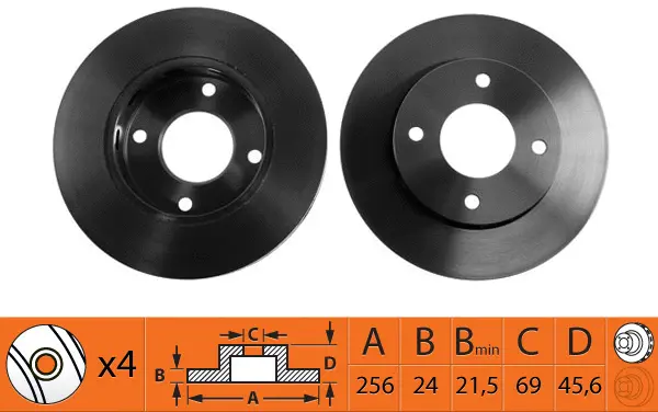 Disque de frein SB BR23110T