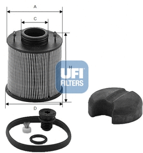Filtre d'urée UFI 44.003.00