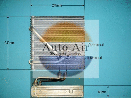 Évaporateur climatisation AUTO AIR GLOUCESTER 21-5624