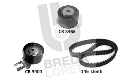 Kit de courroie crantée BREDA LORETT KCD0777