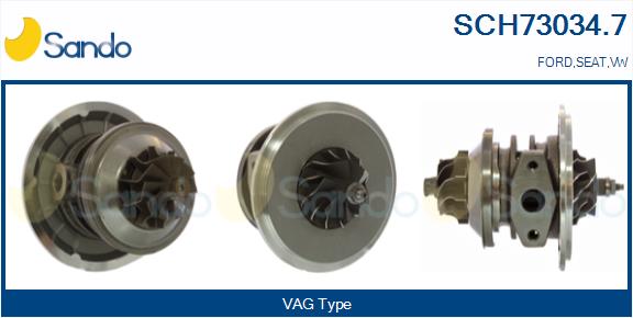 Groupe carter, turbocompresseur SANDO SCH73034.7