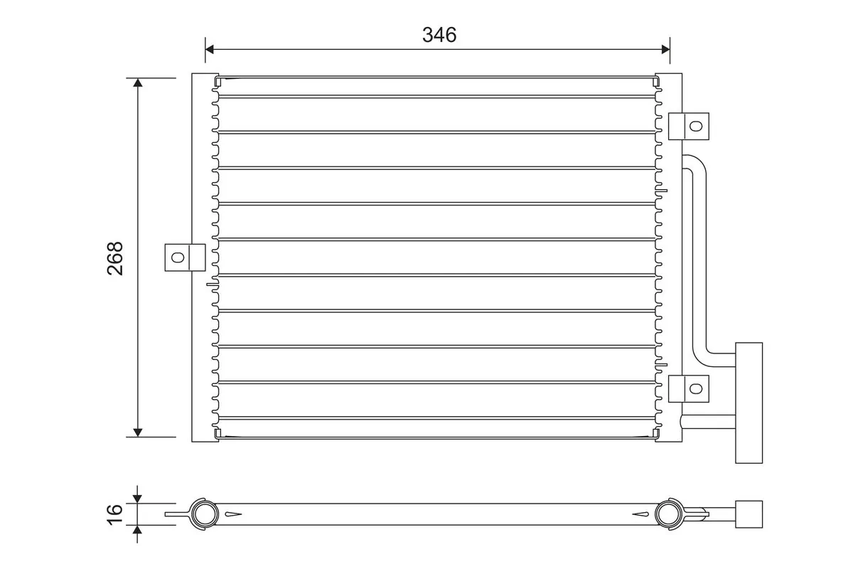 Condenseur, climatisation VALEO 822701