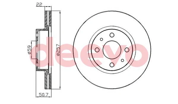 Disque de frein DEEVO BD25780
