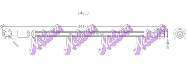 Flexible de frein KAWE H4653