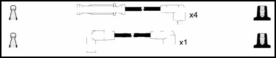 Kit de câbles d'allumage LEMARK HOES191