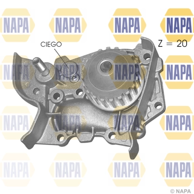 Pompe à eau, refroidissement du moteur NAPA NWP1442