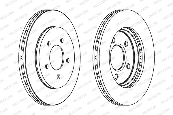 Disque de frein FERODO DDF1058C