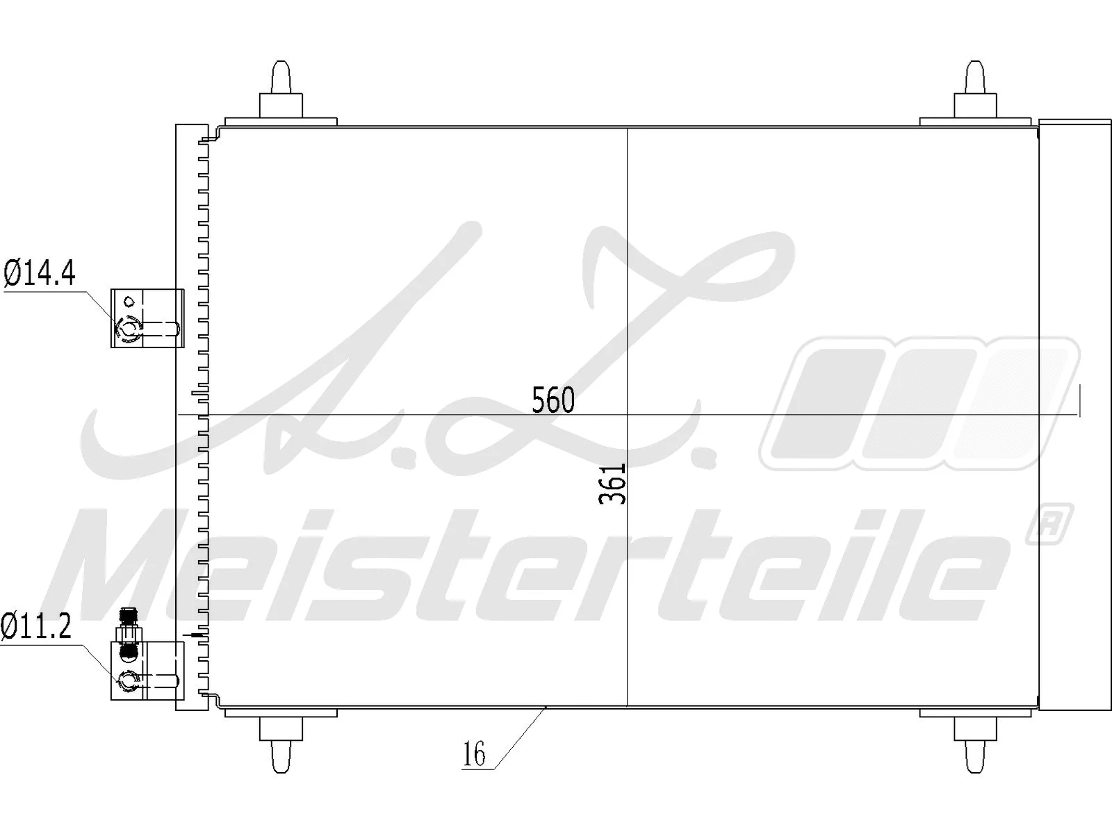 Condenseur, climatisation A.Z. Meisterteile AZMT-45-030-1212