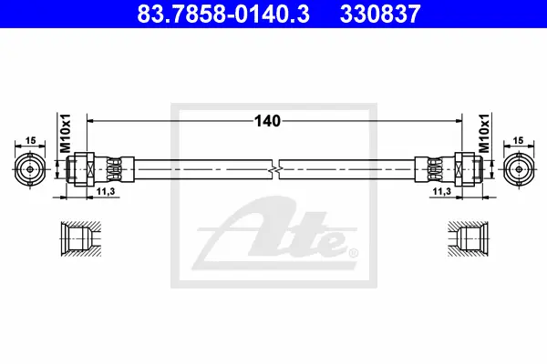 Flexible de frein ATE-APAC 83.7858-0140.3