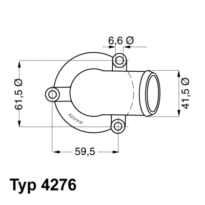 Thermostat, liquide de refroidissement BorgWarner (Wahler) 4276.87D