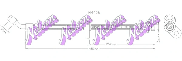 Flexible de frein KAWE H4406