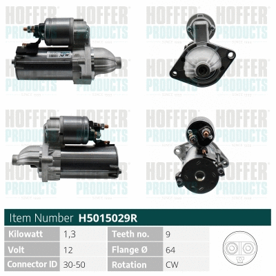 Démarreur HOFFER H5015029R