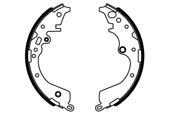Jeu de mâchoires de frein, frein de stationnement E.T.F. 09-0712