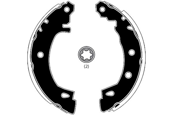 Jeu de mâchoires de frein RAICAM RA27120