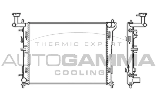Radiateur, refroidissement du moteur AUTOGAMMA 105048